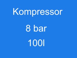 Kompressor 8 bar 100 l